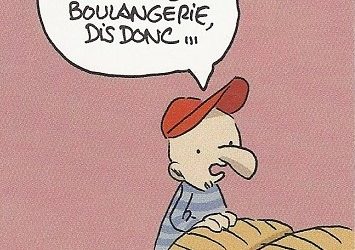 Une vraie boulangère et de vrais clients